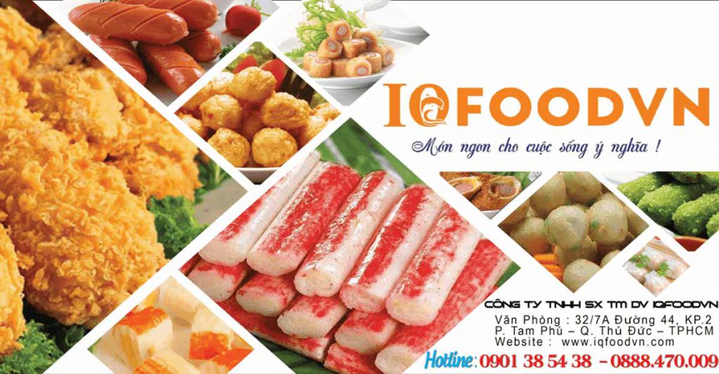 iqfoods xưởng cá viên chiên, gà rán, xiên que